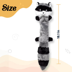 Raccoon Plush Dog Toy
