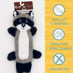Raccoon Plush Dog Toy