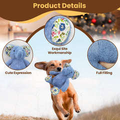 Blue Elephant Dog Toy