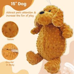 Brown Dog Plush Toy