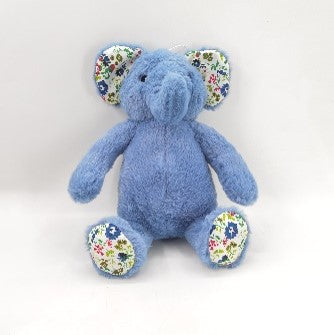 15" Blue Elephant Plush Dog Toy – Soft Squeaky Toy for Dogs & Pets