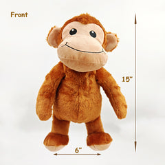 Monkey Plush Dog Toy