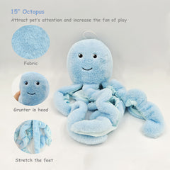 Octopus Plush Dog Toy