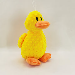 Yellow Duck Plush Dog Toy