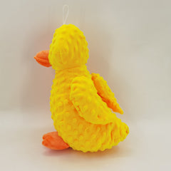Yellow Duck Plush Dog Toy