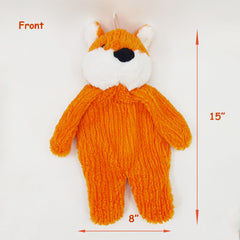 Fox Plush Dog Toy