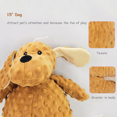Brown Dog Plush Toy