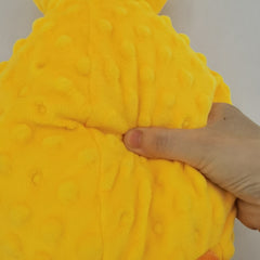 Yellow Duck Plush Dog Toy