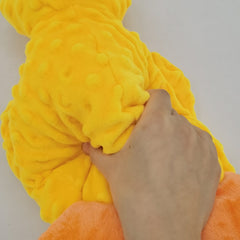 Yellow Duck Plush Dog Toy