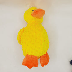 Yellow Duck Plush Dog Toy