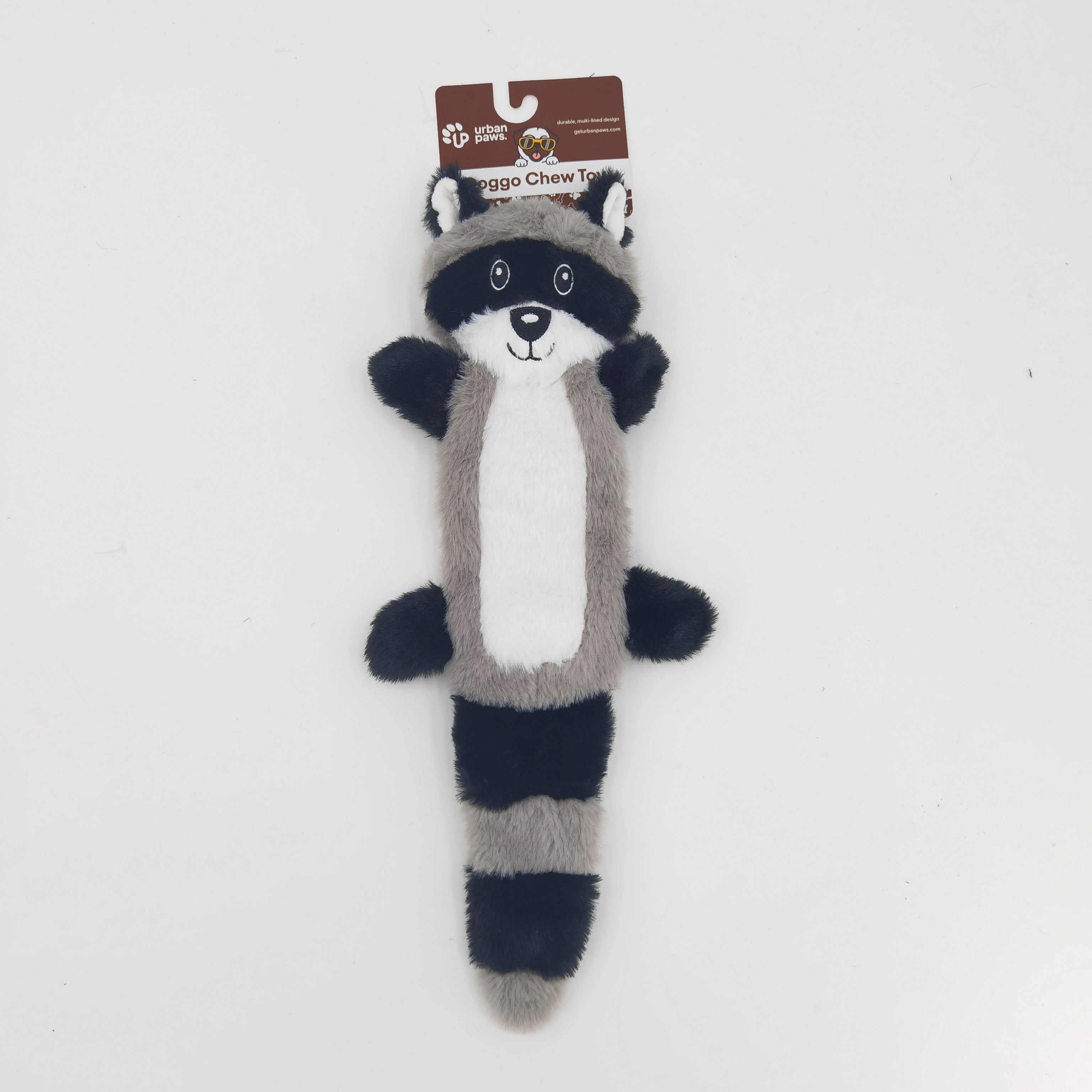 Raccoon Plush Dog Toy