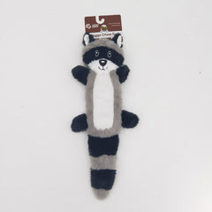 Raccoon Plush Dog Toy