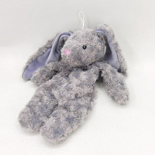 SnuggleSoft 13" Grey Rabbit Dog Toy – Cozy Squeaker Plush for Happy Pups