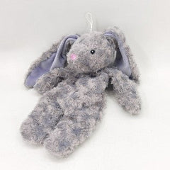 SnuggleSoft 13" Grey Rabbit Dog Toy – Cozy Squeaker Plush for Happy Pups