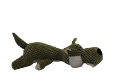 Green Turtle Plush Dog Toy